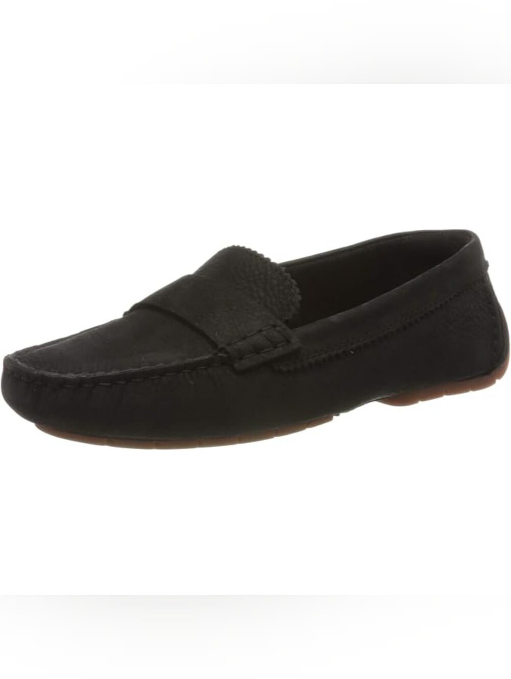 Clarks Women's Black Leather Driving Moccasin Loafers Slip-On Size 7.5 New